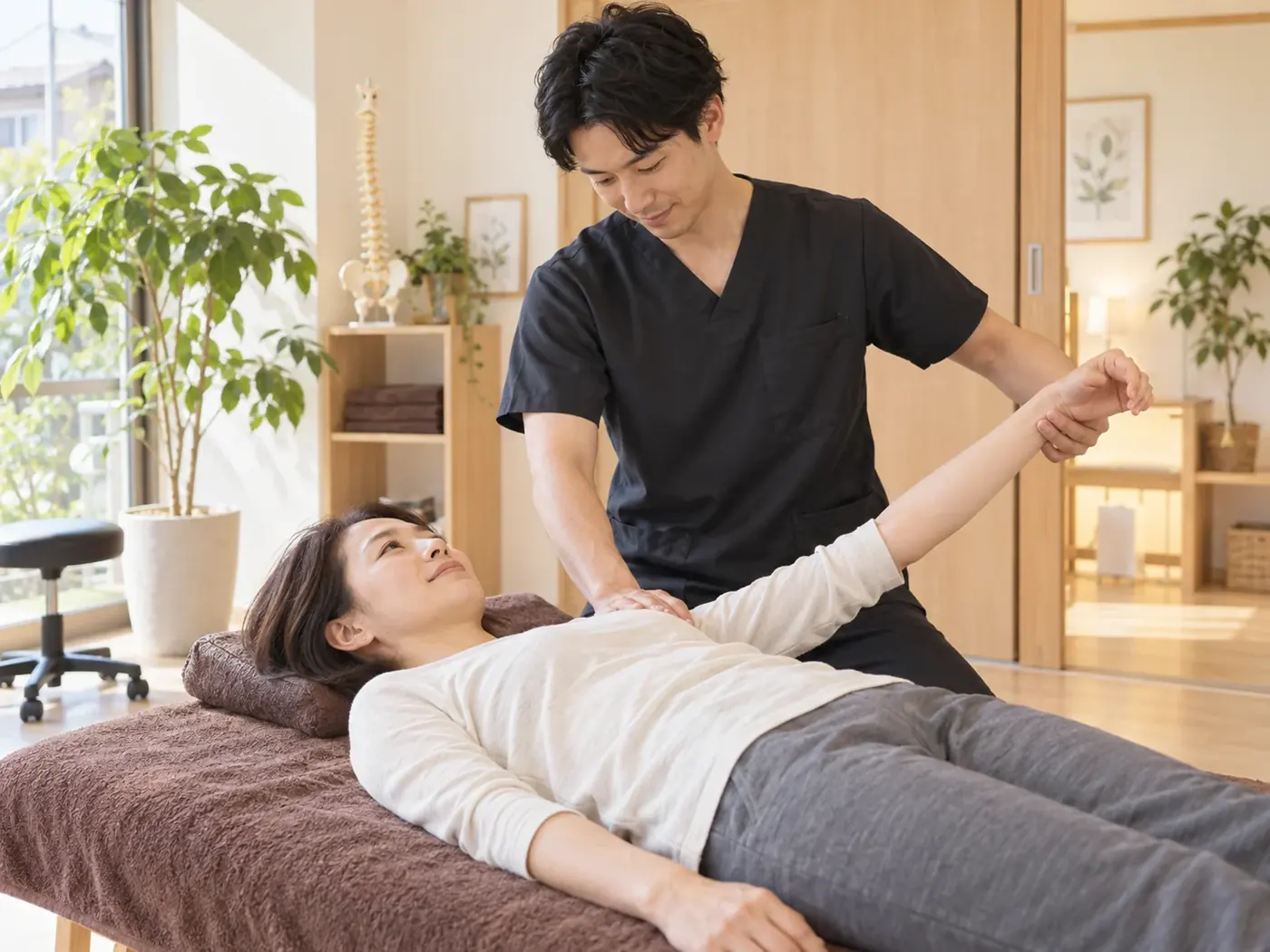 ほっと整骨鍼灸院での施術